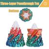 3Packs Impossible Cone Fidget Toy, 3D Printed Three-Layer Stone Passthrough Sculpture, Spiral Cone Fidget Toy for Stress Relief & Focus, Birthday Gift for Adults & Kids, Desk Decor view 2