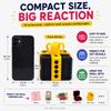 sofarefinish 3.14" Width Annoying Gift Box, The Annoying Present, Prank Box with Screw, 3D Printed Hilarious Money Card Container (Black Box with Yellow) view 4