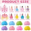 10 Set Princess Birthday Party Decorations Cartoon Princess Paper Flower Honeycomb Centerpieces Paper Flowers Castle Carriage Party Table Topper Decor for Girls Birthday Baby Shower Table Decorations view 2