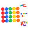 Gogogmee 100pcs Balls for Entertainment Openable Plastic Balls for Raffles Drawings and Game Durable Reusable Bar Game Props view 4