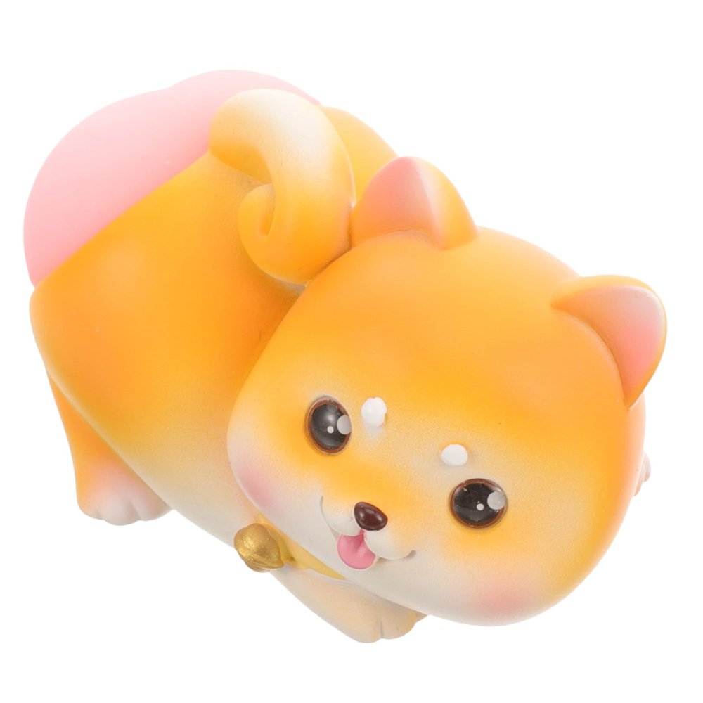JECOMPRIS Adorable Cake Ornament for Desk Shaking Decor Cute Cartoon Dog Design for Home Decoration and Birthday Material Quality