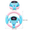 Angoily Simulated Steering Wheel Toy, 2PCS Kids Steering Wheel Toy, Simulated Racing Car Kids Driving Simulator Children's Educational Sounding Funny Interactive Driving- with Music, Plastic view 3