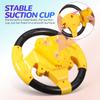 Angoily Simulated Steering Wheel Toy, 2PCS Kids Steering Wheel Toy, Simulated Racing Car Kids Driving Simulator Children's Educational Sounding Funny Interactive Driving- with Music, Plastic view 4