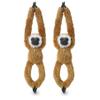 2 Pcs 20INCH Realistic Hanging Plush Animal Monkey Toys with Hands and Feet and Parent-child Knot, Monkey Soft Long Plush Jungle Party Decoration Curtain Storage Toys Stuffed Animals for Kids 4-8 view 1