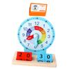 HANABASS 1 Set Wooden Clock for Educational Recognition Plaything for Safe Premium Wood Material Develops Color and Shape Awareness view 1