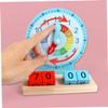 HANABASS 1 Set Wooden Clock for Educational Recognition Plaything for Safe Premium Wood Material Develops Color and Shape Awareness view 3