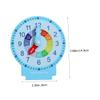 HANABASS 1 Set Wooden Clock for Educational Recognition Plaything for Safe Premium Wood Material Develops Color and Shape Awareness view 4