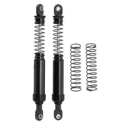 RC Car Shock Absorber Lightweight Aluminum Alloy CNC Processing Water Oil Damper for SCX10 1/10 RC Car (Black)