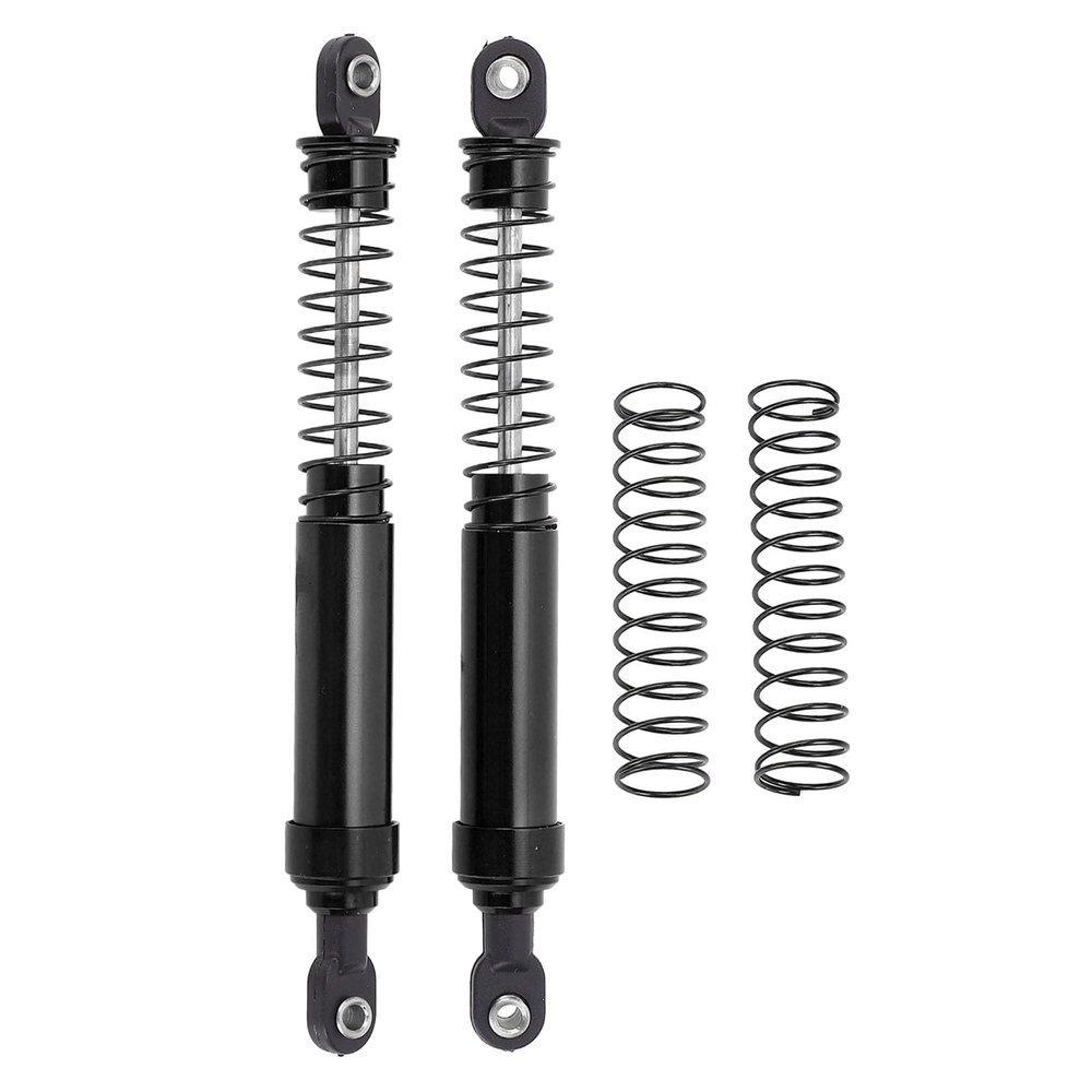 RC Car Shock Absorber Lightweight Aluminum Alloy CNC Processing Water Oil Damper for SCX10 1/10 RC Car (Black)