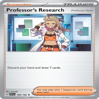 Professor's Research - 189/198 - Holo Rare - Scarlet & Violet - NM/M