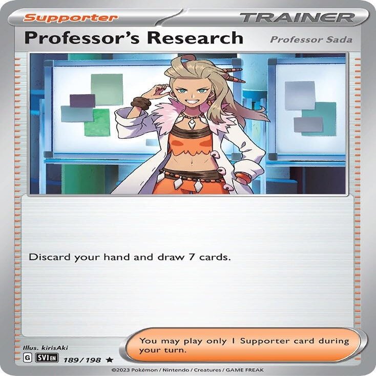 Professor's Research - 189/198 - Holo Rare - Scarlet & Violet - NM/M
