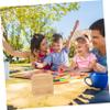 BESPORTBLE Wood Dice Game Giant Dice for Boys and Girls for Outdoor Games Round Corner view 4