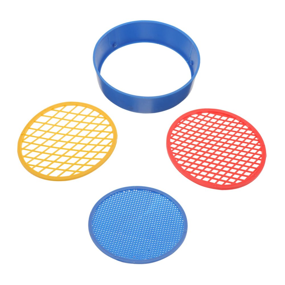 VICASKY 3sets Plastic Soil Sifting Mesh Sieves for Gardening Lightweight Sifting for Separating Rocks and Debris from Soil