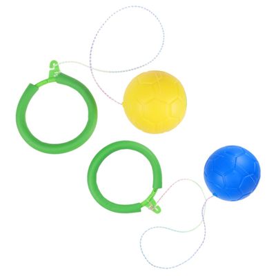 Yardwe 2pcs Boys and Girls Jumping Balls Balance Balls for Boys and Girls Soft Safe Fitness Equipment Toy for Family Friends Random