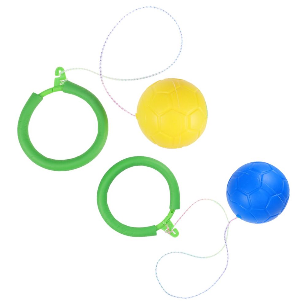 Yardwe 2pcs Boys and Girls Jumping Balls Balance Balls for Boys and Girls Soft Safe Fitness Equipment Toy for Family Friends Random