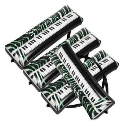 Cabilock 4pcs Inflatable Electronic Keyboard Decor Pvc Blow up Party Favors for Birthday Music Decorations