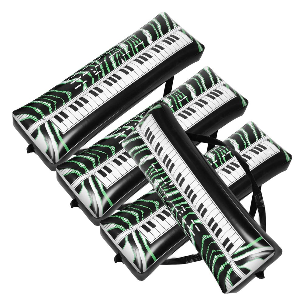 Cabilock 4pcs Inflatable Electronic Keyboard Decor Pvc Blow up Party Favors for Birthday Music Decorations