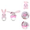 BESPORTBLE 2pcs Plush Rattle Toys Cartoon Animal Ring Rattles for Boy Girl Soft Touching Teething Friendly Early Education Development for Newborns view 4