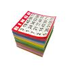 JUNWRROW Bingo Paper Game Cards - 1000 Sheets (100 Books of 10 Colors) - 4"x4" Disposable Cards- Ideal for Seniors, Family Game Night, Large Groups,Classroom Activities view 2