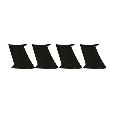 YIZISECCE 4pcs Rear Side Unpainted Black Unfinished Spoiler Trunk Wing ABS Stabilizer for Subaru for Impreza 2002-2007