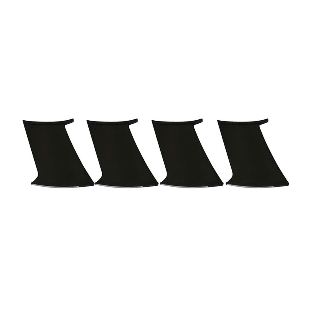 YIZISECCE 4pcs Rear Side Unpainted Black Unfinished Spoiler Trunk Wing ABS Stabilizer for Subaru for Impreza 2002-2007