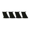 YIZISECCE 4pcs Rear Side Unpainted Black Unfinished Spoiler Trunk Wing ABS Stabilizer for Subaru for Impreza 2002-2007 view 1