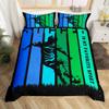 Castle Fairy Soccer Duvet Cover Toddler Size,Football Player Silhouette Soft Bedding Set,Outdoor Sport Lover Comforter Cover 2PCS,Ball Game Theme Quilt Cover,1 Pillowcase(Not Comforter) view 1