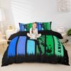 Castle Fairy Soccer Duvet Cover Toddler Size,Football Player Silhouette Soft Bedding Set,Outdoor Sport Lover Comforter Cover 2PCS,Ball Game Theme Quilt Cover,1 Pillowcase(Not Comforter) view 2