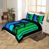 Castle Fairy Soccer Duvet Cover Toddler Size,Football Player Silhouette Soft Bedding Set,Outdoor Sport Lover Comforter Cover 2PCS,Ball Game Theme Quilt Cover,1 Pillowcase(Not Comforter) view 4