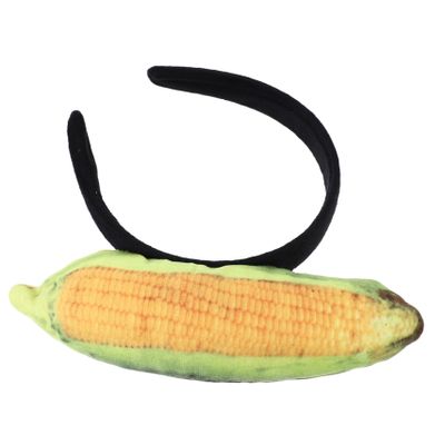 FOYTOKI Children's Corn Headband 1 Piece Vegetable Hair Accessory for Girls Cute Adjustable Hairband for Dress-Up and Halloween Parties