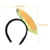 FOYTOKI Children's Corn Headband 1 Piece Vegetable Hair Accessory for Girls Cute Adjustable Hairband for Dress-Up and Halloween Parties view 2