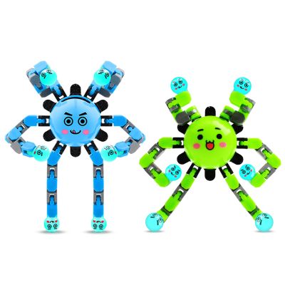 ASIOWELY Transformable Fidget Spinner Toys for Kids and Adults,2 PCS Sensory Toy for Boys Girl ADHD Stress Relief,Valentines Day Gifts for Teens Fingertip Gyros Birthdays Easter Basket Stuffers Travel