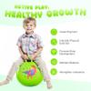 PlayZap Hopper Ball for Kids 3-8,18 Inch Green Dinosaur Bouncy Ball with Handle, Inflatable Hippity Hop Bounce Hopping Toys Indoor Outdoor for Boys Girls Gifts view 3