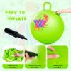PlayZap Hopper Ball for Kids 3-8,18 Inch Green Dinosaur Bouncy Ball with Handle, Inflatable Hippity Hop Bounce Hopping Toys Indoor Outdoor for Boys Girls Gifts view 4