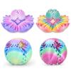 4 Pack Gear Ball Fidget Toys,3D Printed Stress Relief GearSphere Spin Cube for Adults & Kids, Anxiety Relieving Desk Toy Gifts (Multicolor SetB-4PCS) view 1