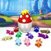 12pcs Mini Axolotl with Egg, 3D Printed Articulated Multi Color Fidget Mini Axolotl, Tiny Mini Animal Gift Idea, Birthday Party Decorations, MA010-WRME view 1