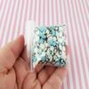 Christmas Snowflake Sprinkle Mix, Polymer Clay Fake Sprinkles for Slime, Resin Crafts, Decoden Projects (Non Edible) (White, Blue, Container) view 3
