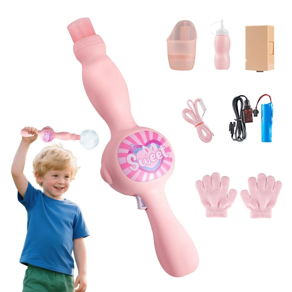 Colorful S moke Bubble Machine, Elastic Bubble Fog Wand, Magic Interactive Fog Bubbles Machines for Parties, with Elastic S moke Effect