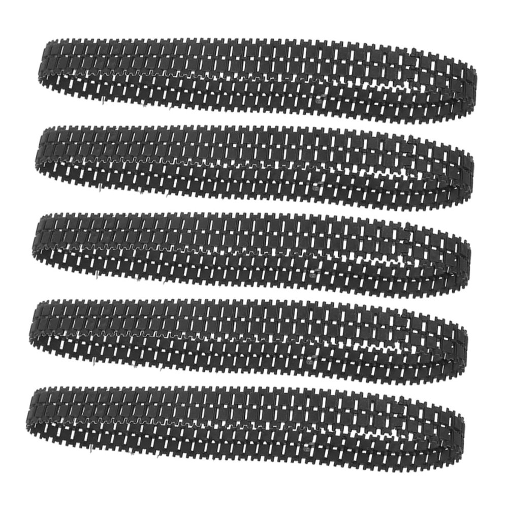 SOPOTUTU 5pcs Tank Tracks for DIY Remote Control Robot Models Replacement Tracks Ensure Secure Grip Various Surfaces Easy to Install and Lightweight Design