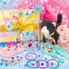Tagitary Plush Cat Toy Can Repeats What You Say,Stuffed Interactive Cat Talking Musical Toys with Princess Pretend Jewelry Toy, Kids Dress Up Play Set Christmas Birthday Gift Party Favors for Toddlers view 2