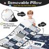 Personalized Toddler Nap Mat with Name  Custom Patchwork Design Sleeping Bag with Pillow & Blanket for Boys  Ideal Slumber Bags for Daycare, Preschool & Kindergarten view 2