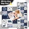 Personalized Toddler Nap Mat with Name  Custom Patchwork Design Sleeping Bag with Pillow & Blanket for Boys  Ideal Slumber Bags for Daycare, Preschool & Kindergarten view 3