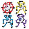 ASIOWELY 4 PCS Travel Toys Transformable Fidget Spinners Toys for Kids and Adults Sensory Toy for Boys Teens Stress Relief Autism ADHD Cool Road Trip Travel Essential Birthdays Gifts for Party Favors view 1