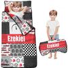 Personalized Toddler Nap Mat with Name  Custom Patchwork Design Sleeping Bag with Pillow & Blanket for Boys  Ideal Slumber Bags for Daycare, Preschool & Kindergarten view 1