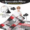 Personalized Toddler Nap Mat with Name  Custom Patchwork Design Sleeping Bag with Pillow & Blanket for Boys  Ideal Slumber Bags for Daycare, Preschool & Kindergarten view 2