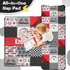 Personalized Toddler Nap Mat with Name  Custom Patchwork Design Sleeping Bag with Pillow & Blanket for Boys  Ideal Slumber Bags for Daycare, Preschool & Kindergarten view 3