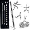 Magnetic Fidget PenCool Fidget ToysGift for Teenage Boys,Figette Toys - Perfect for Stress Relief and Focus - Great Fidget Toy for Adults and Teens - Unique Gift for Boys and Girls (Silvery) view 1