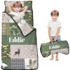 Personalized Toddler Nap Mat with Name  Custom Patchwork Design Sleeping Bag with Pillow & Blanket for Boys  Ideal Slumber Bags for Daycare, Preschool & Kindergarten view 1