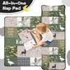 Personalized Toddler Nap Mat with Name  Custom Patchwork Design Sleeping Bag with Pillow & Blanket for Boys  Ideal Slumber Bags for Daycare, Preschool & Kindergarten view 3