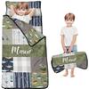 Personalized Toddler Nap Mat with Name  Custom Patchwork Design Sleeping Bag with Pillow & Blanket for Boys  Ideal Slumber Bags for Daycare, Preschool & Kindergarten view 1